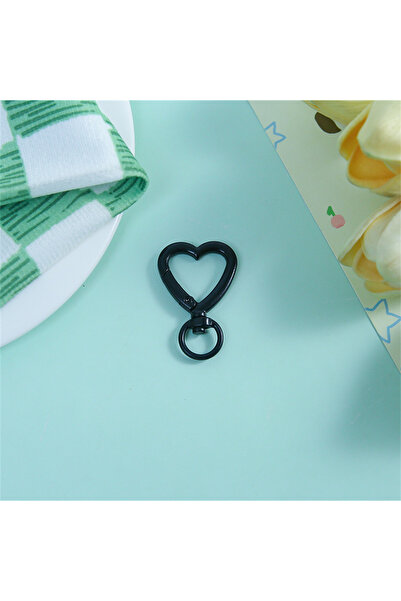 Choice مجموعة من 5 قطع من مشابك معدنية سوداء على شكل قلب، مزودة بمشبك دوار، و...