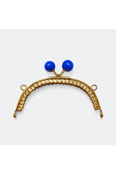 Prestij Boncuk مشبك معدني للحقيبة والمحفظة باللون الأزرق على شكل كرة باللون ا...