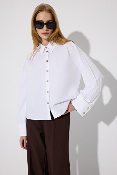 Touché Privé Double Cuff Gold Button Shirt