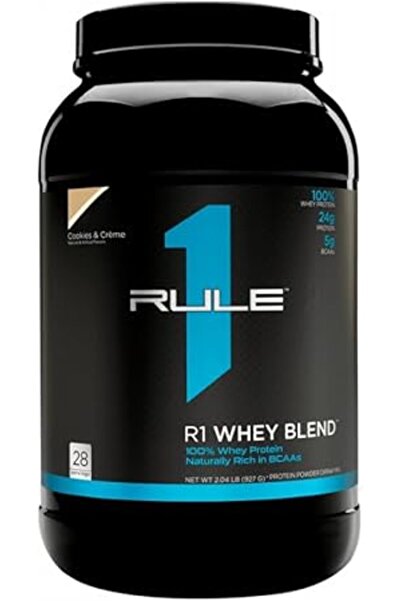Rule 1 بروتين مصل اللبن 896 غرام - بنكهة الكوكيز والكريمة | 24 غرام بروتين وأ...