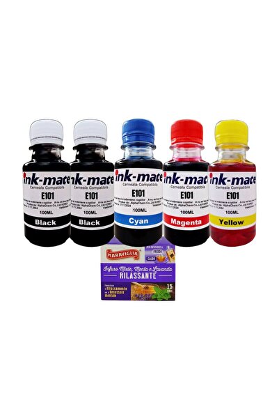 Ink-mate Flacon Refill Cerneala Compatibil EPSON101, 2x100mlBk, 1x100mlC, 1x1...