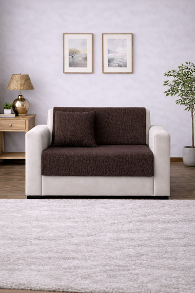 NazeninHome Armchair Cover |   Muslin Sofa Cover 100 X 220 |   2 Storey |   W...