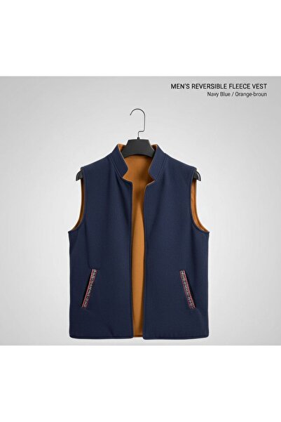 ALnama Men's winter double-sided vest
