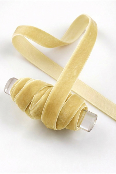 ZEYMERADE Vanilla Velvet Ribbon 1cm 5m, Bride, Groom, Bohça, Engagement, Dowr...