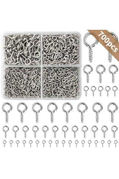 Choice 700 قطعة من دبابيس العيون اللولبية ذاتية التثبيت الفضية لصنع المجوهرات...