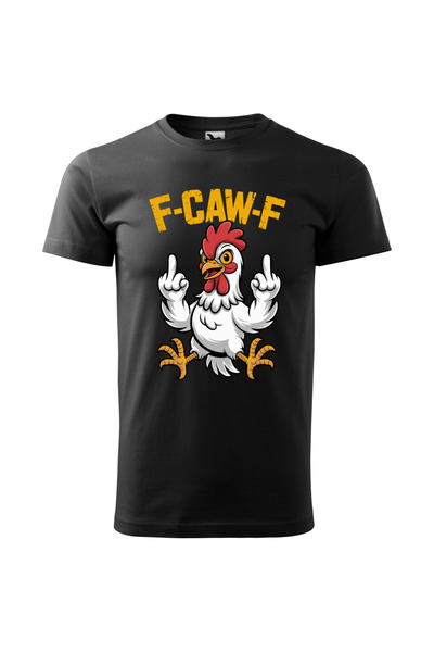 Malfini Custom T-shirt, "F CAW F", Black, Size L, Model #3