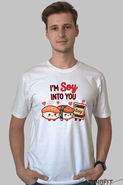 GILDAN Tricou Valentine S Day Cuplu I M Soy Into You Barbat