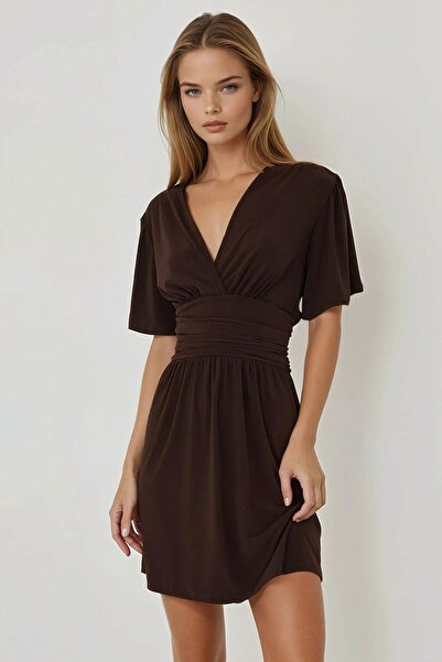 Hiccup Rochie mini cu mânecă scurtă și decolteu în V