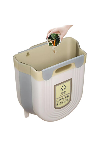 usin Katlanabilir Körüklü Ev Ofis İşyeri Mutfak Tezgah Altı Dolap İçi Çöp Kov...