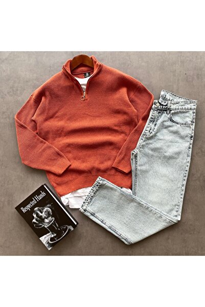 THANBUTİK طقم ملابس رياضية من سيلانيك مكون من قطعتين: سترة محبوكة بسحاب نصفي ...