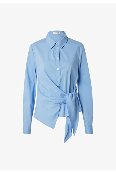 GUIDO MARIA KRETSCHMER Chelsea Blue Shirt with Kent Collar –