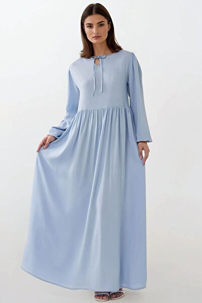 Hiccup Rochie maxi cu croială în formă de A și guler rotund