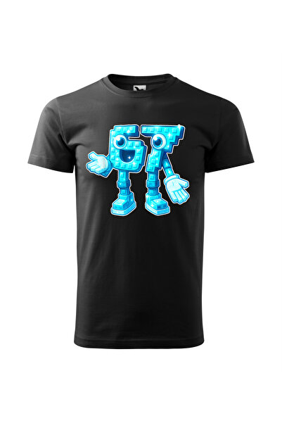 Malfini Custom T-shirt, "Six Seven", Black, Size 122 cm, Model #9