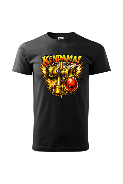 Malfini Tricou personalizat, "Kendama Explosion", Negru, Marime M