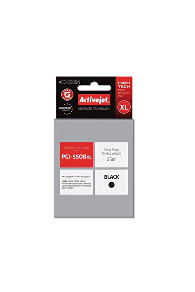 ActiveJet Съвместим касета PGI-550Bk черна за Canon, 25 мл, Premium