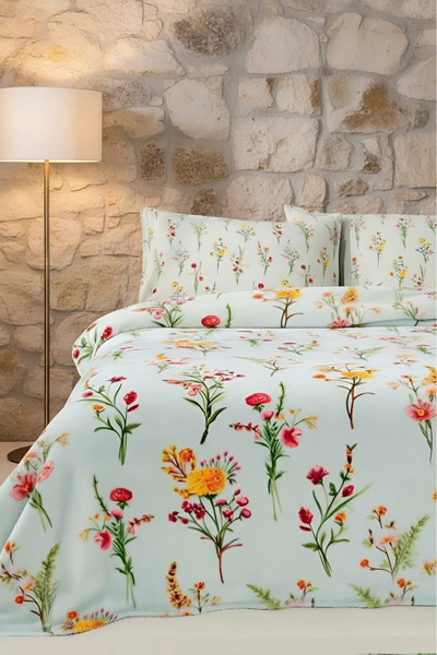 Rivaİstanbul Begonvil Double Plush Blanket