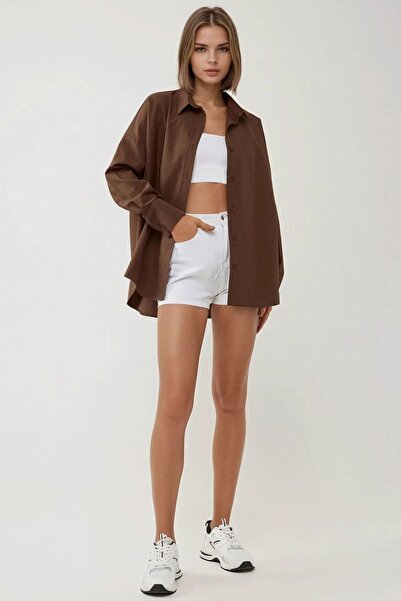 Hiccup Κλασικό πουκάμισο με γιακά από λινό μεσαία εφαρμογή