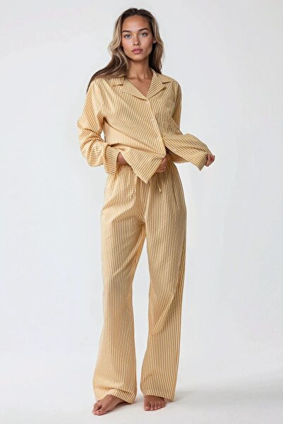 Hiccup Striped Cotton Pajama Set