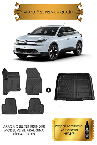 Sare Tuning Citoren C4 MHEV Hibrit 2024 2025 2026 Havuzlu Paspas ve Bagaj Hav...
