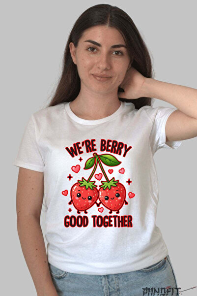 GILDAN Tricou Valentine S Day Cuplu We Re Berry Good Together Dama