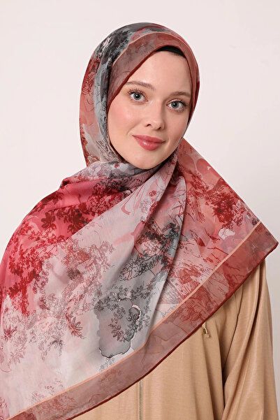 LuvenSara Silk Elite Shawl-Red Soil