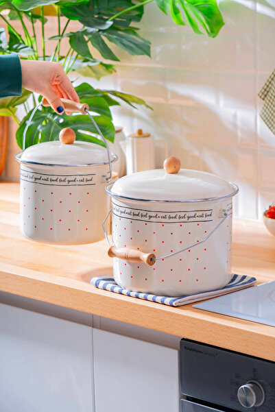 ACAR Feel Good 2-Piece Enamel Bakraç Set - 16 cm & 20 cm