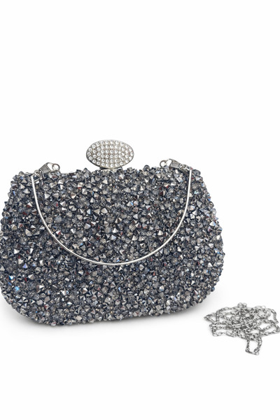 Millacom Stone Women's Evening Dress Bag Evening Bag with Chain and Handle An...