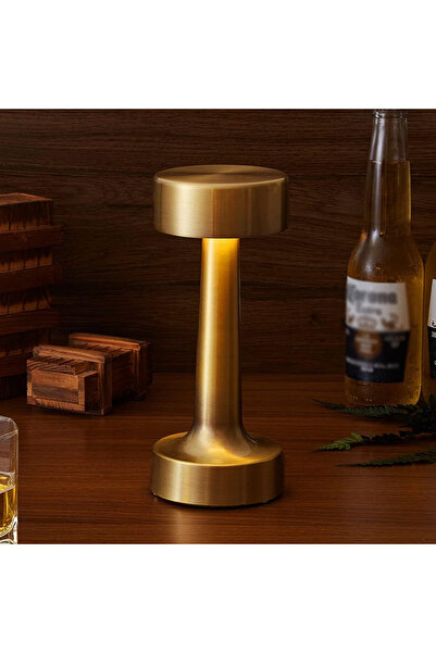 Primo Plus Brass Cordless Bar Table Lamp warm lightning