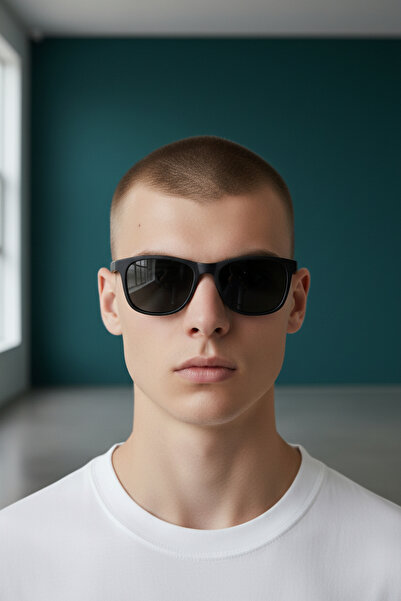 De Valentini Classic Model Black Bone Men's Sunglasses