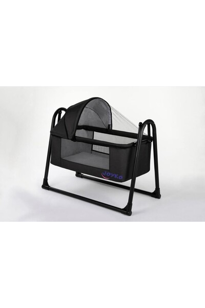 Joyko Baby Keten Fileli Anne Yanı Sallanır Portatif Sepet Beşik