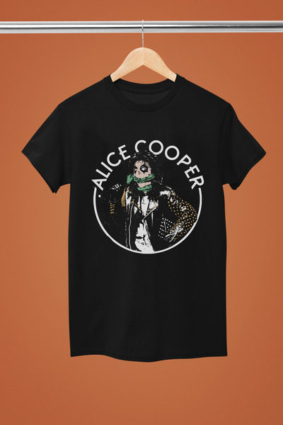 MAGORS تيشيرت روك قطني مطبوع بأكمام قصيرة من ALICE COOPER