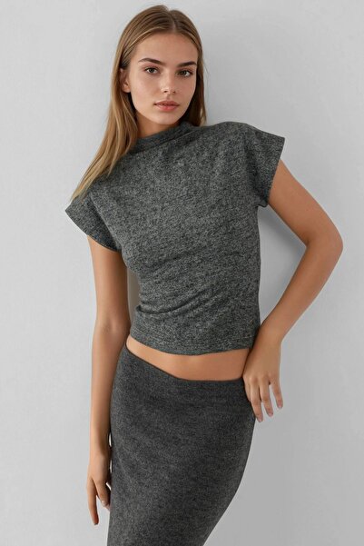 Hiccup Αμάνικο μπλουζάκι με υφή με στρογγυλή λαιμόκοψη