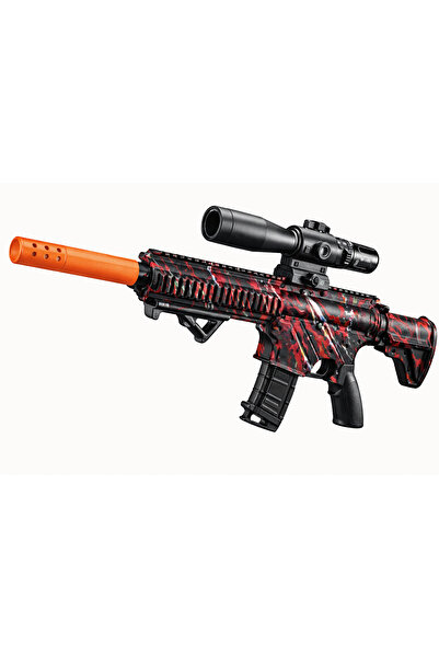 Generic لعبة مسدس الرشاش الكهربائي للأطفال مع خرز مائي - مجموعة كاملة بملحقات...