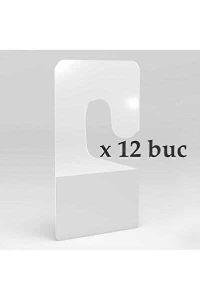 PROCART Set of self-adhesive eurohook PVC hangers, 12 pieces