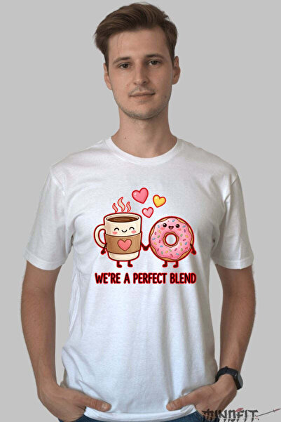 GILDAN Tricou Valentine S Day Cuplu We Re A Perfect Blend 2 Barbat