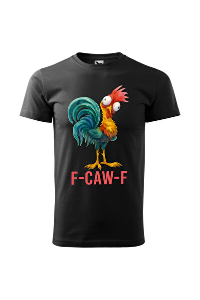 Malfini Custom T-shirt, "F CAW F", Black, Size M, Model #27