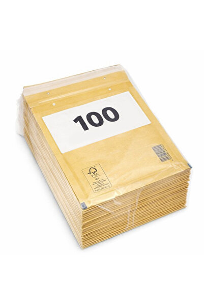 PROCART Set of 100 A4 bubble envelopes, shockproof, F16, 240x350+50 mm, gold