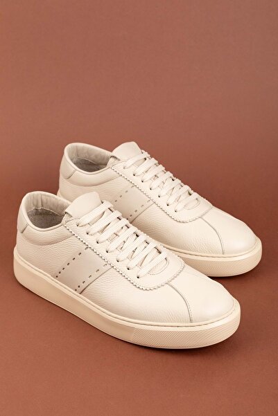 Gondol Genuine Leather Inside and Out Daily Comfortable Shoes Mals.348 Beige