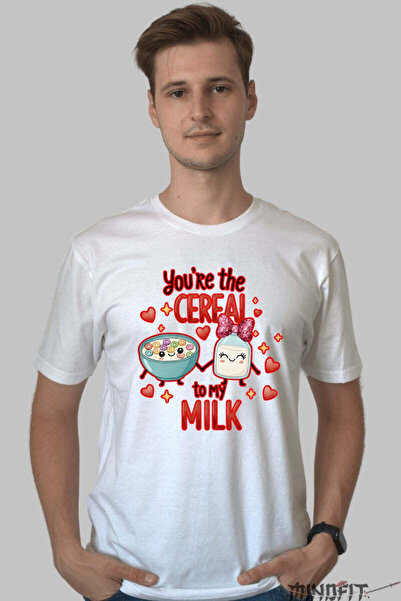 GILDAN Tricou Valentine S Day Cuplu You Re The Cereal To My Milk Barbat