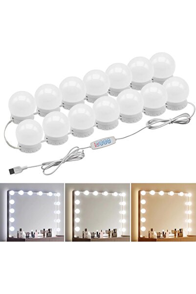 Arabest LED Vanity Lights - Adjustable Color Temp & Brightness,14 Dimmable Bulbs