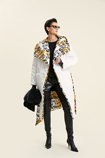 VERDA Довге надувне пальто з капюшоном