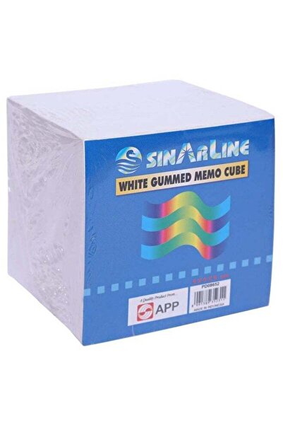 SINARLINE - Note Paper Non-Sticky Cube 9x9x9 cm - 870 Sheets Pack - White