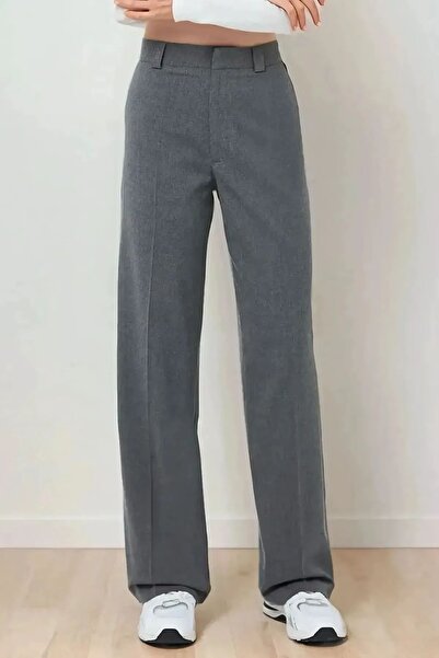 Hiccup Pantaloni cu talie înaltă și croială dreaptă