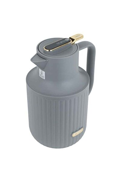 Liora ترمس برو إيفرست، سعة 1.5 لتر، هيكل خارجي بلاستيكي - رمادي داكن