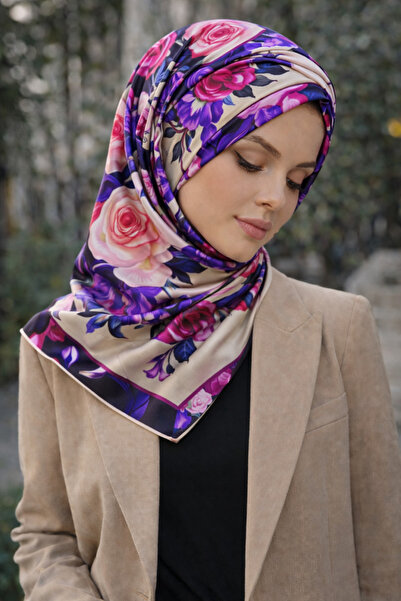 VİZYON وشاح تيفيل حريري 100%