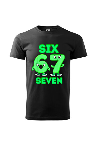 Malfini Tricou personalizat, "Six Seven", Negru, Marime M, Model #7