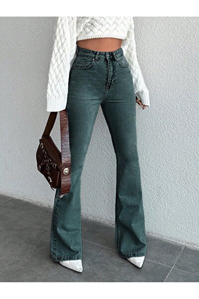 KENE JEANS Green Tinted Spanish-Style Jeans
