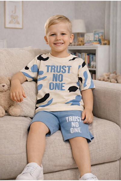 Melodikids Летен комплект от памучни дрехи за момчета