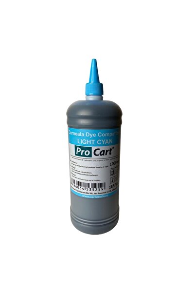 PROCART Epson L673 compatible Dye Ink, 1 Liter bottle, Light Cyan