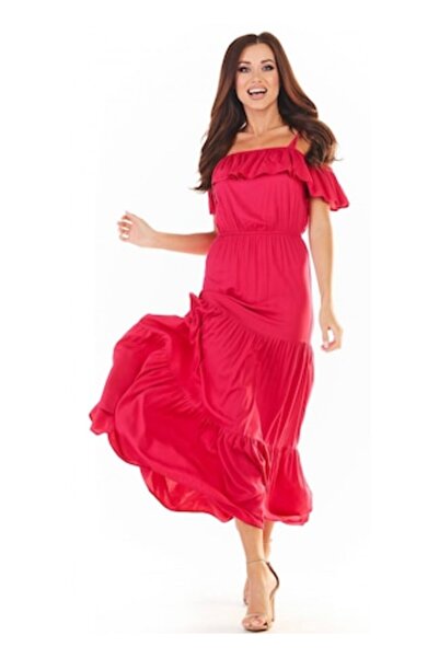 Awama Rochie ușoară, Awama, viscoză, fuchsia, L-XL